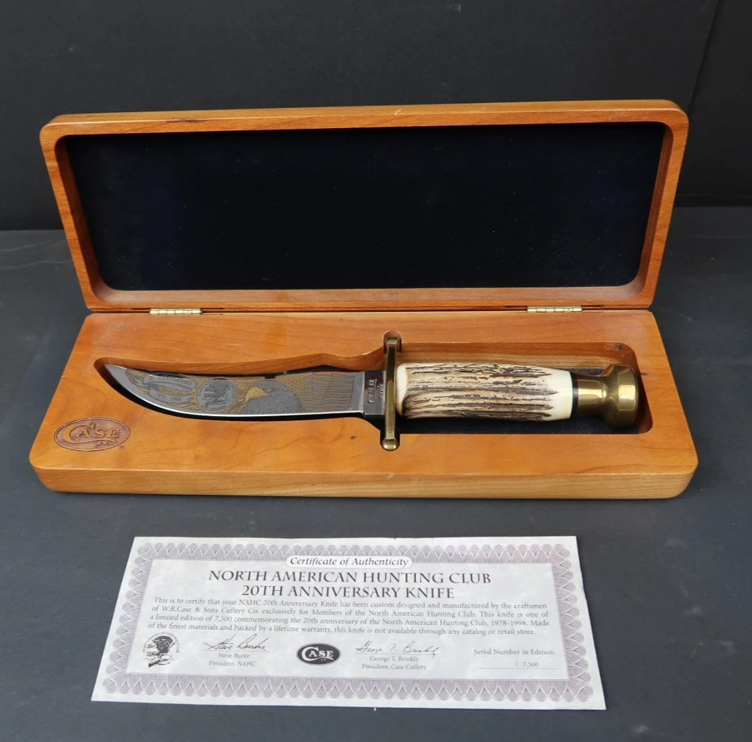 Case Stag/Antler Handle Hunting Collectible Modern Fixed Blade