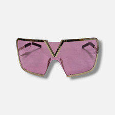 Valentino Unisex VLS-120B Gold V-Romask Mask Sunglasses 146-118