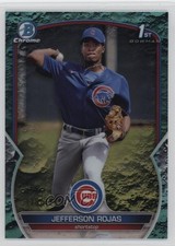 2023 Bowman Chrome Prospects Aqua Lunar Crater Refractor Jefferson Rojas xb2