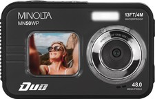 Minolta - Duo MN50WP 48.0 Megapixel Waterproof 5K Video Digital Camera with D...