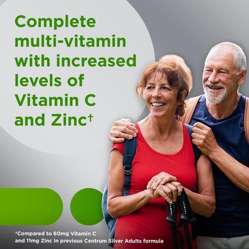 Centrum Silver Adults 50 Plus Multivitamin With Vitamin B & D3 , 220 Count - Picture 3 of 11