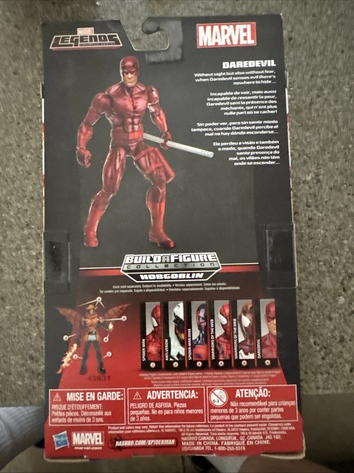 Figura de acción Marvel Legends Daredevil Mart Murdock Hobgoblin BAF 6" NUEVA EN CAJA Foto 3 de 4