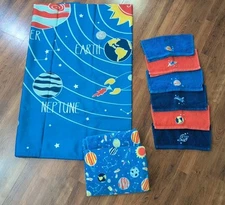Jumping Beans Blast Off Space Shower Curtain, 2 Bath Towels & 6 Washcloths 