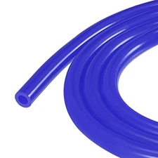 Vacuum Silicone Pipe 8mm ID 14mm OD 3mm Thick Wall Pipe 10 Feet Blue