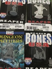 reaper miniatures lot unpainted Plastic