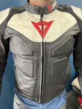 Dainese Avro C2 Motorcycle Racing Leather Jacket W/ Liner Size 48.