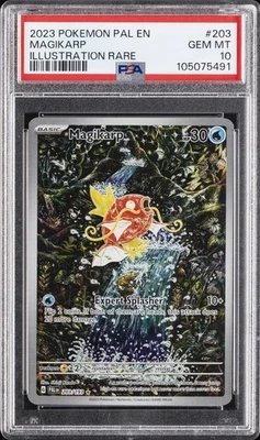 2023 POKEMON PAL EN-PALDEA EVOLVED ILLUSTRATION RARE #203 MAGIKARP PSA 10