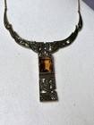 Vintage Miracle Brand Ethnic Bib Statement Necklace Geometric Celtic — photo 9