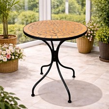 Dekorativer Mosaik Tisch Mosaiktisch Gartentisch Gartenmöbel Bistrotisch 60x70cm