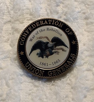 AUTHENTIC CONFEDERATION OF UNION GENERALS 1861-1865 RARE CHALLENGE COIN