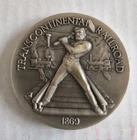 ✅ Transcontinental Railroad 1869 Sterling Silver Coin Medal Longines 1 Oz Asw