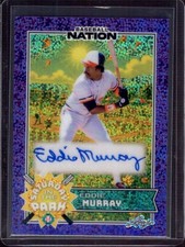 EDDIE MURRAY 2025 Leaf Baseball Nation Purple Prismatic Autograph Auto #2/7