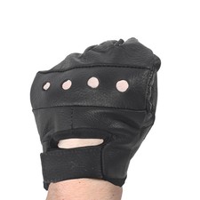Rothco 3498 Fingerless Biker Gloves L-size Genuine Leather New with Tags
