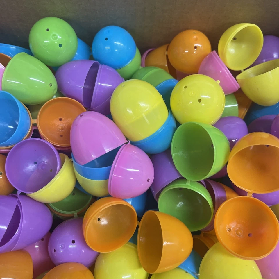 212 huevos de Pascua de plástico de colores Foto 3 de 4