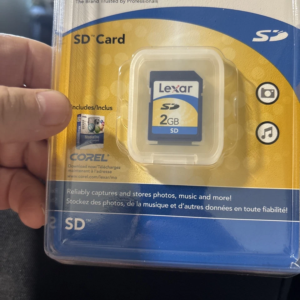 LEXAR 2 GB SD Memory Card For Media/Music NEW In Sealed Package - Image 3 of 4