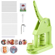 VEVOR Button Maker Machine Plastic Pin Maker 0.98 in 500pcs Button Parts Badges
