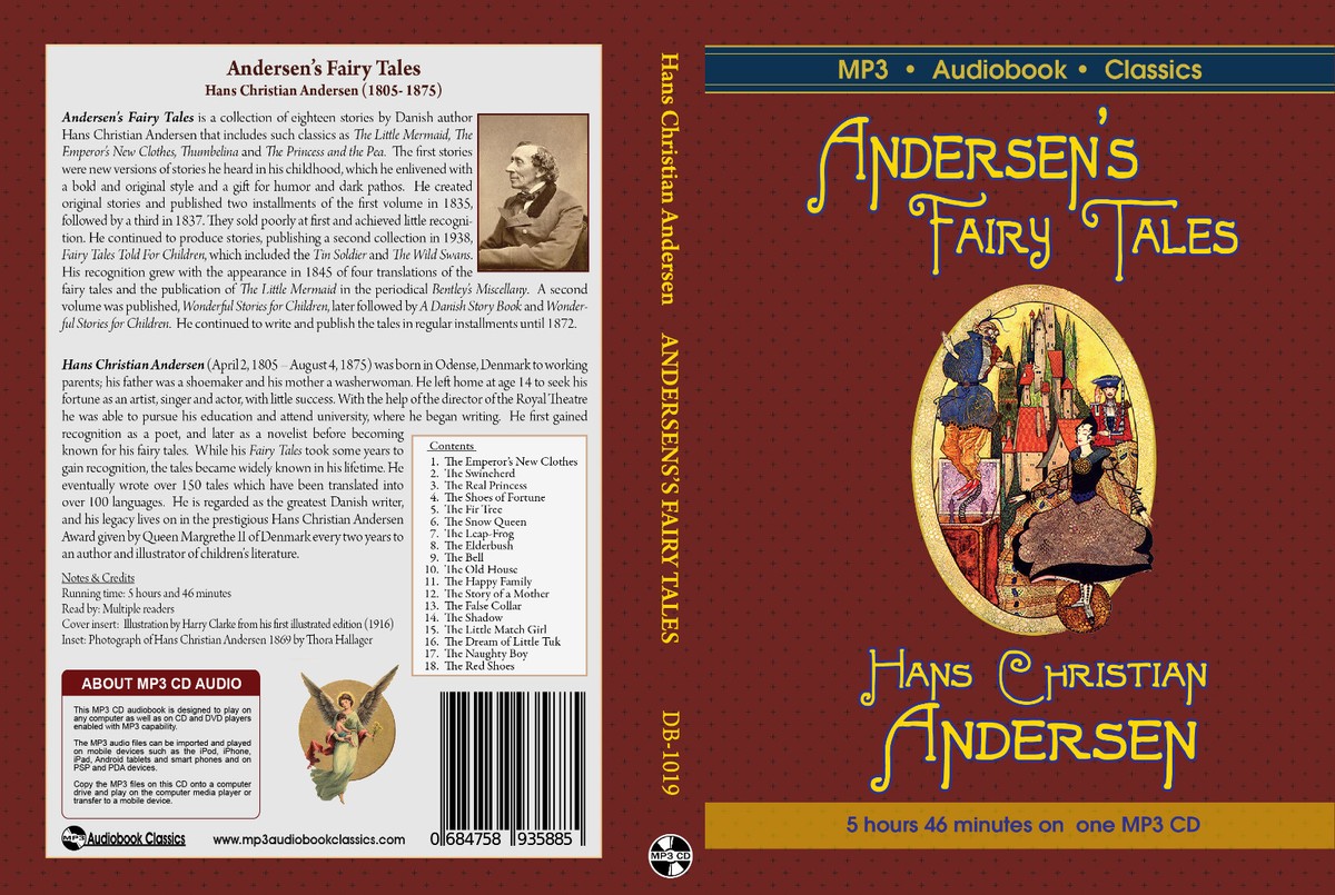 Andersen's Fairy Tales Unabridged MP3 CD Audiobook in DVD case