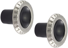 60-63 Chevygmc C10 Truck Chromeblack Radio Knobs 60-63 Chevygmc C10 Truck Chromeblack Radio Knobs