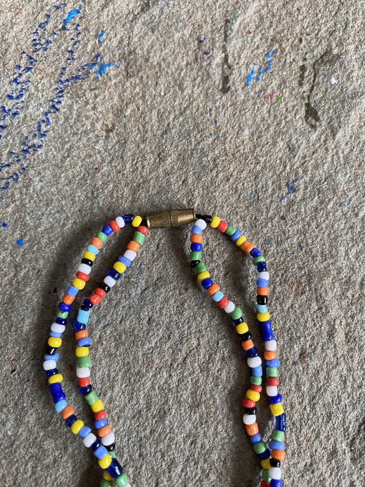 Beaded Bracelet Multicolor Double Layer - image 3