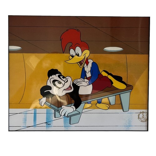 Woody Woodpecker Cel Masseuse Massage Table Rare Edition 109/1000 Walter Lantz - Picture 3 of 11