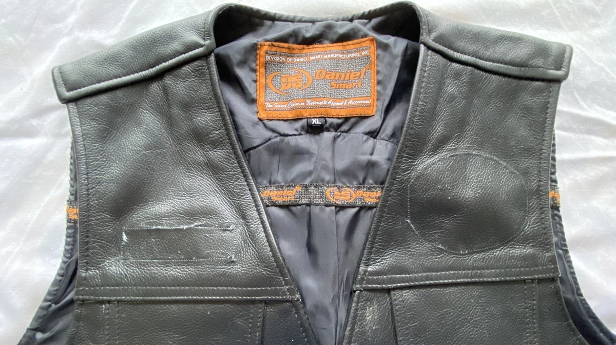 Leather vest ebay sale