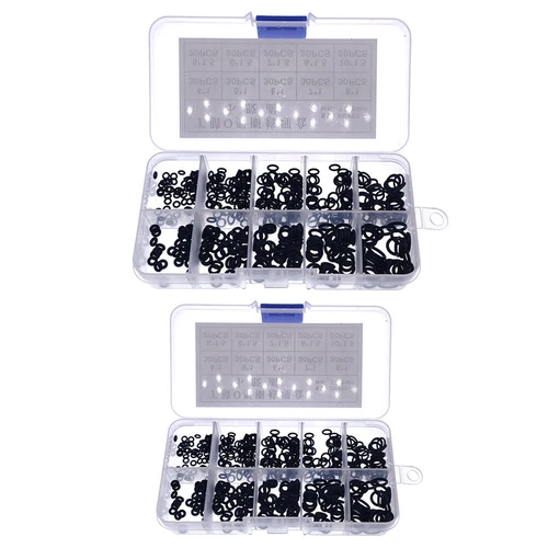 O-Ring Nitril Gummi Unterlegscheibe Set 1 Box Silikon Dichtringe Widerstand Dichtungen - Bild 13 von 28