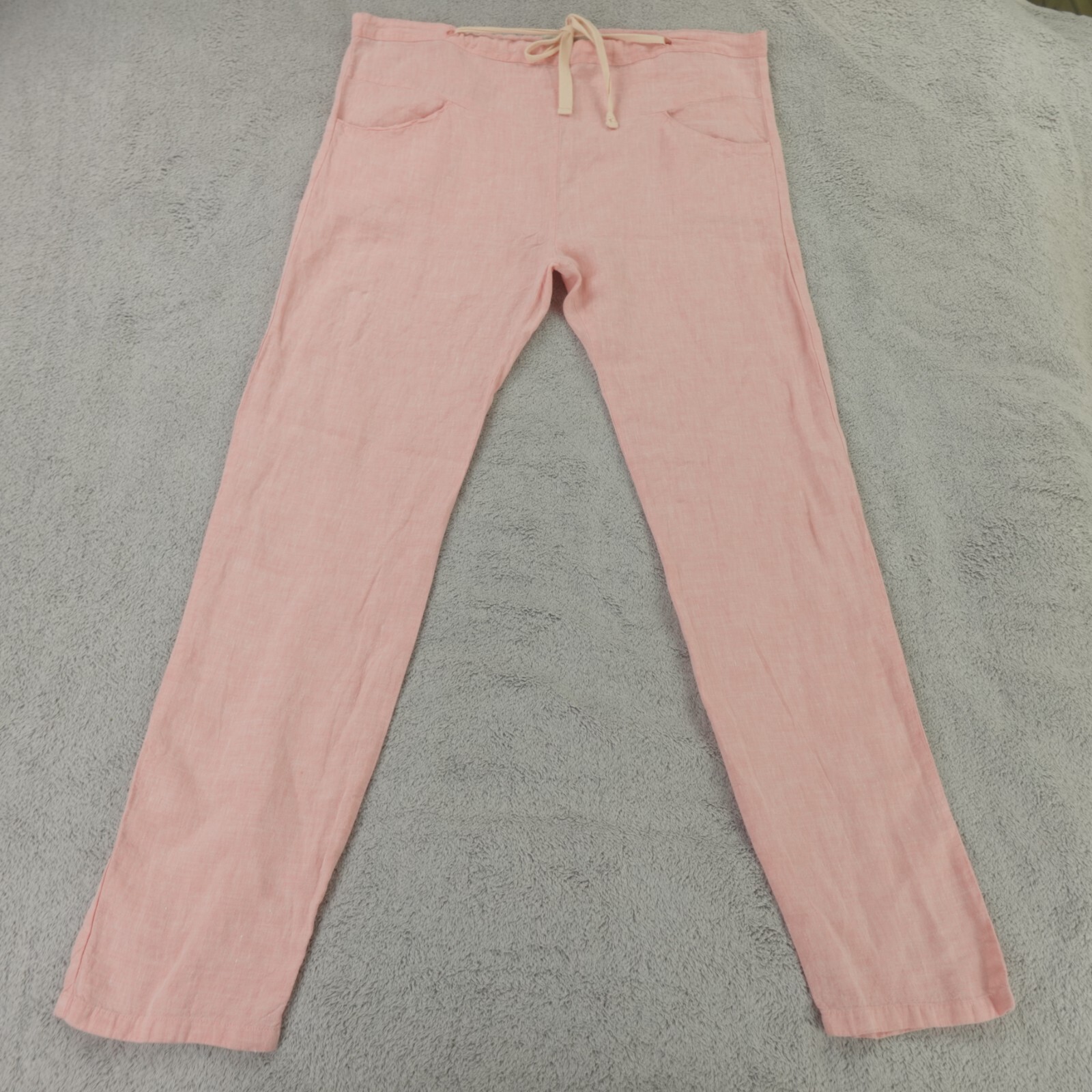 Humanoid Linen Pants Womens Medium Coral Pink