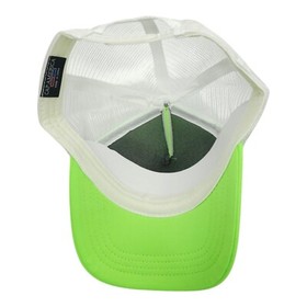 Nintendo Logo Mesh Snapback Cap Trucker Baseball Foam Hat NES Neon Green NEW