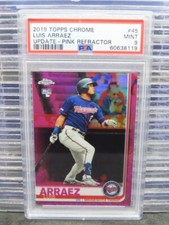 2019 Topps Chrome Update Luis Arraez Pink Refractor Rookie RC #45 PSA 9 Twins