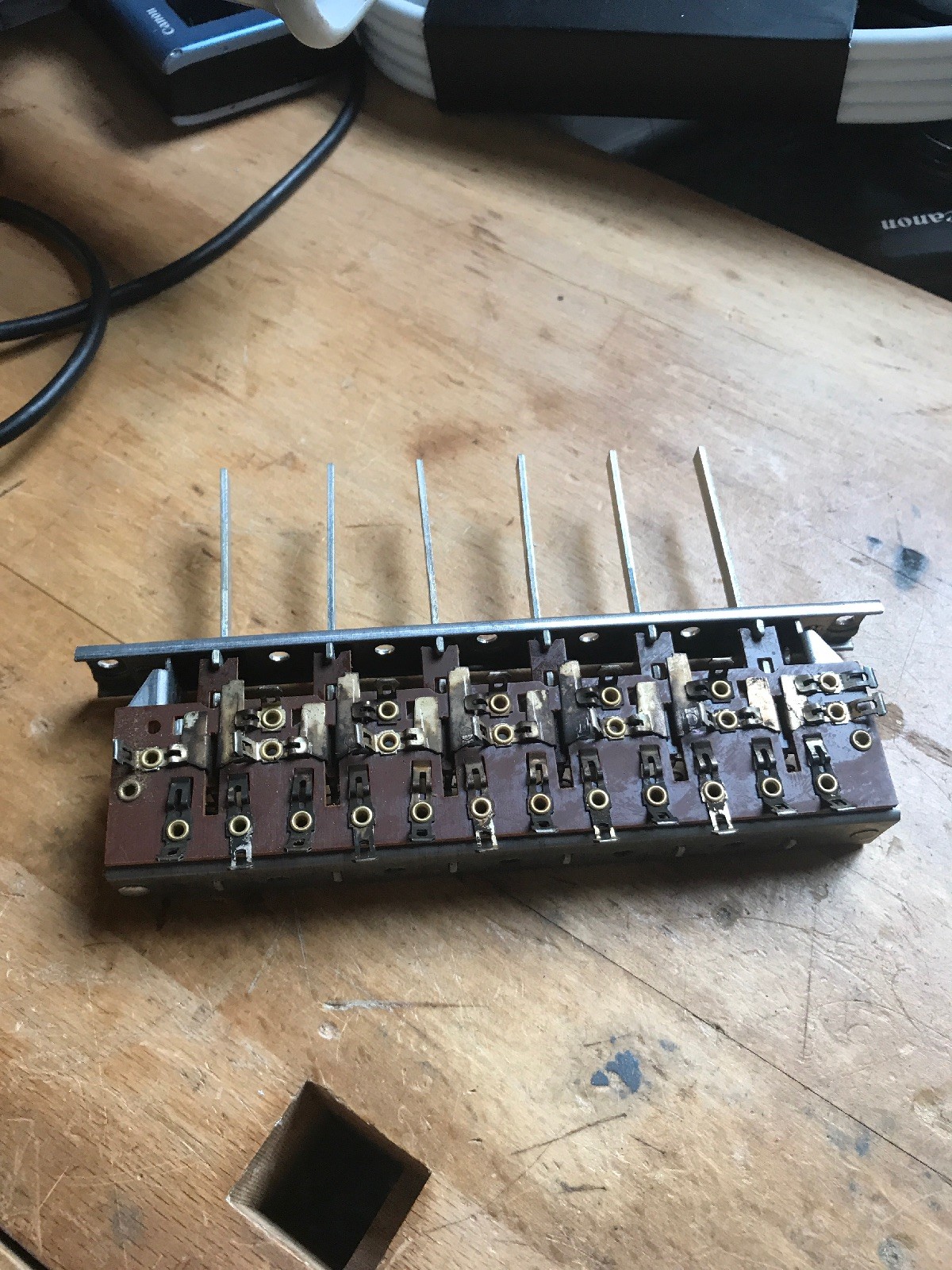 Vintage 1950's NOS Guild X-350 Guitar Push Switches