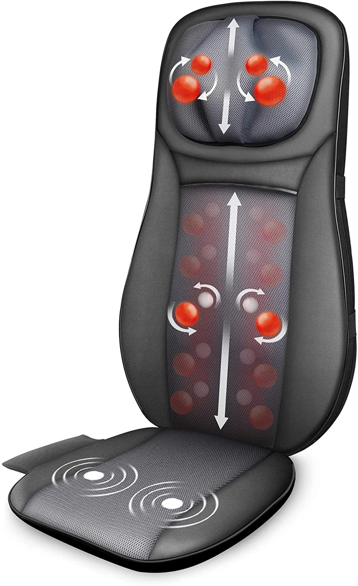 Snailax Shiatsu Neck Back Massager with Heat Full Back Kneading