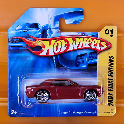 Hot Wheels - 2007 - DODGE CHALLENGER CONCEPT (Rot) - First Editions 1/36 - #001