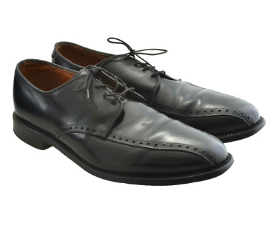 Allen Edmonds Men\'s Wendell Black Leather Bicycle Toe Shoes Oxfords Size 10D Allen Edmonds Wendell Black Leather Bicycle Toe Oxford Dress  main image 2