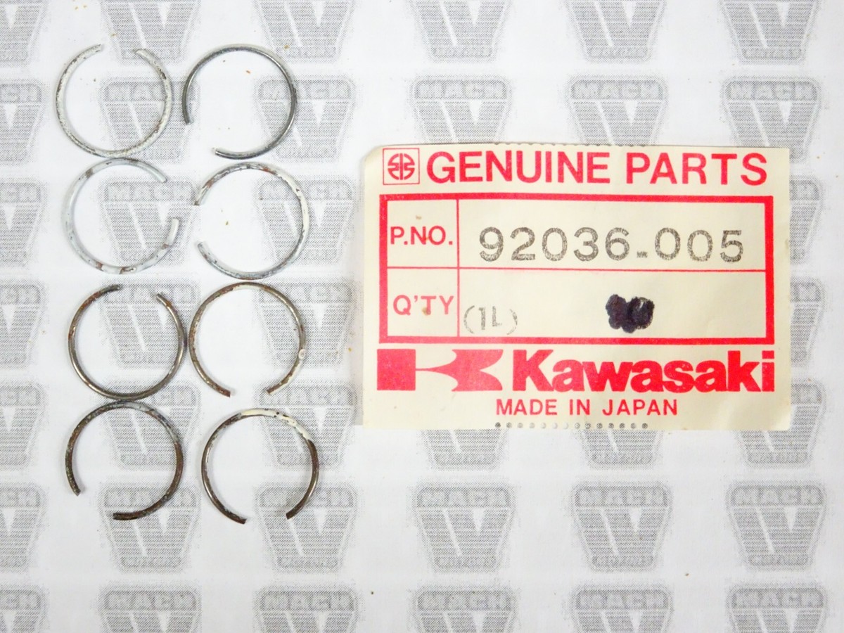 P Kawasaki NOS NEW 92036-005 Piston Pin Circlip (8) S1 S2 S3 BN C2