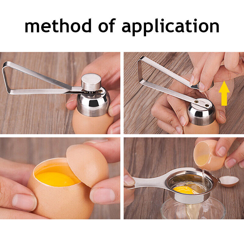 Egg Topper Cutter, Stainless Steel Egg Shell Scissors Opener