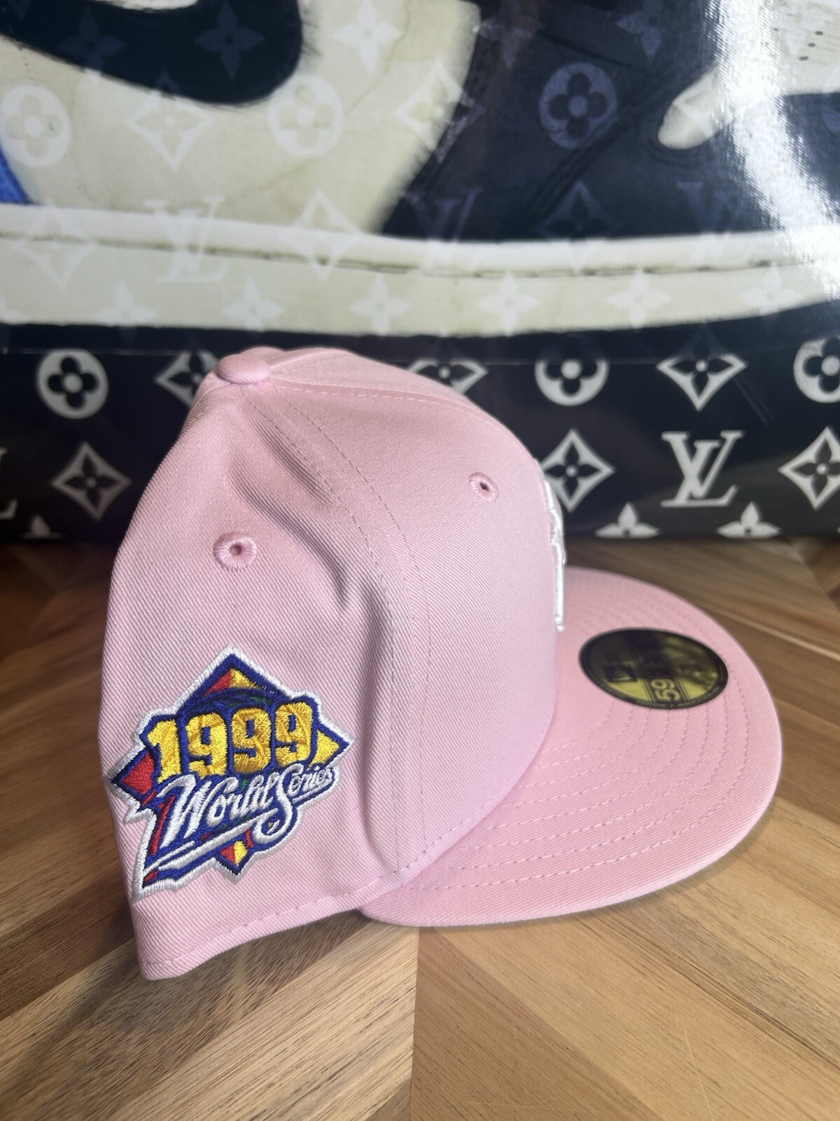 Capsule X New Era New York Yankees Pink Dome Dipset 1999 Patch Rare 7 3/8