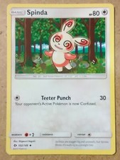 Pokémon TCG Spinda Sun & Moon Base Set 102/149 Regular Uncommon Pokemon