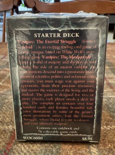 VAMPIRE The Eternal Struggle VTES (JYHAD) Starter Deck - Deckmaster - SEALED - Picture 2 of 6