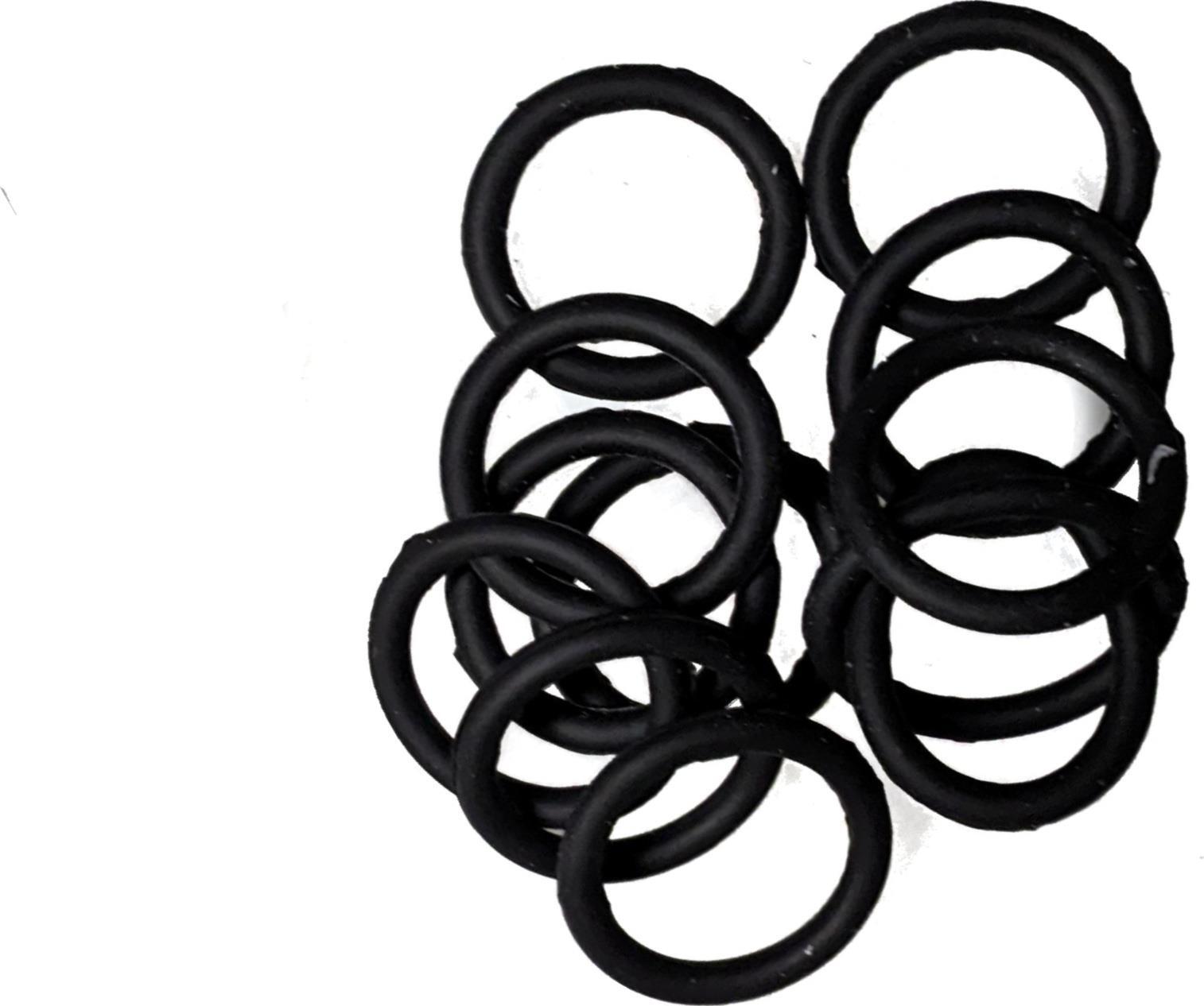 Mini Small Black Silicone Non Slip Endless Snag Free Elastics Hair