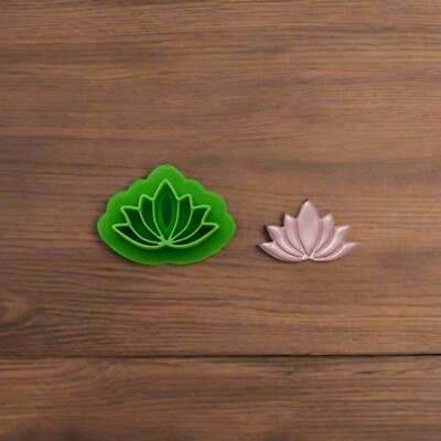 Water Lily Flower Cookie Cutter for Ceramics, Pottery, Polymer Clay, Fondant