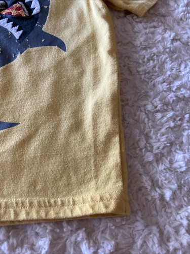Garanimals Boys Yellow Gray Shark Pizza Hamburger Short Sleeve Shirt 3T - Picture 4 of 9
