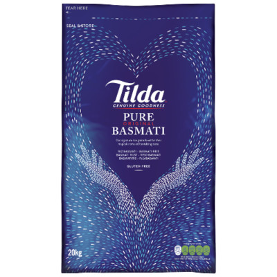 Tilda Pure Original Basmatireis 20 kg basmatirice rice Reiskochen berenj Polo  