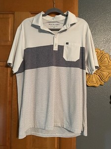 EUC MENS LARGE MATTE GREY GOLF SHIRT POLO