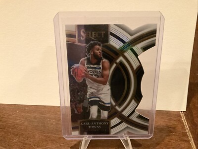 Karl-Anthony Towns 2023-24 Select Premier White Prizm Die-Cut /149! #196 Knicks!