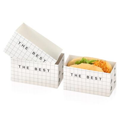 100 Pack Sandwich Take Out Boxes Paper Sandwich Boxes Take Out Food Container...