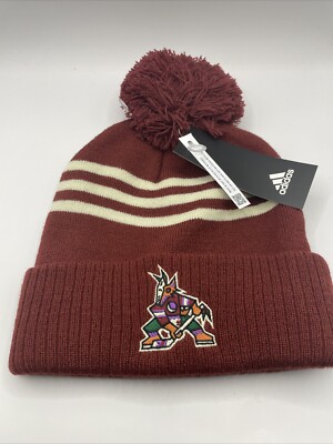 ARIZONA COYOTES Adidas Winter Stocking Hat Cap Utah Hockey Club NHL NEW Pom