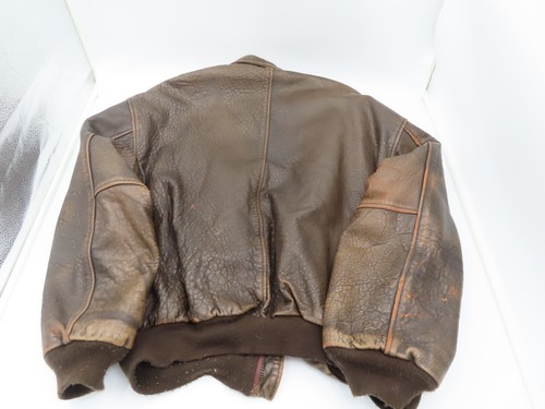 Avirex Type A-2 NO. 30-1415 Contract 1978-01 US ARMY AIRFORCES Leather Jacket - Picture 16 of 18