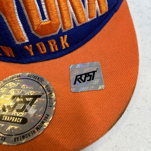 New York NY Blue Orange Knicks ROST USA Snapback Hat Premium - Picture 10 of 10