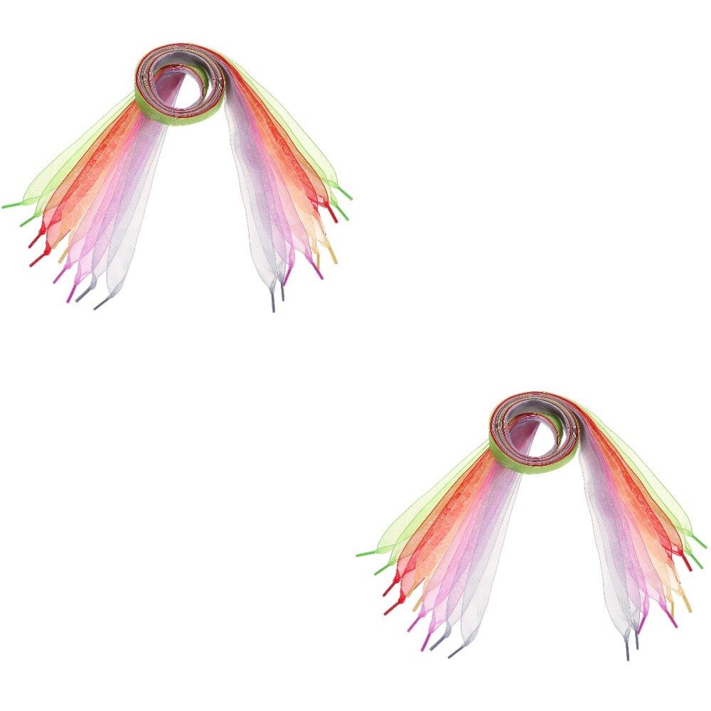 APL 2 PEZZI Lacci Lacci in Seta per Scarpe da Ginnastica Lacci Ciondoli