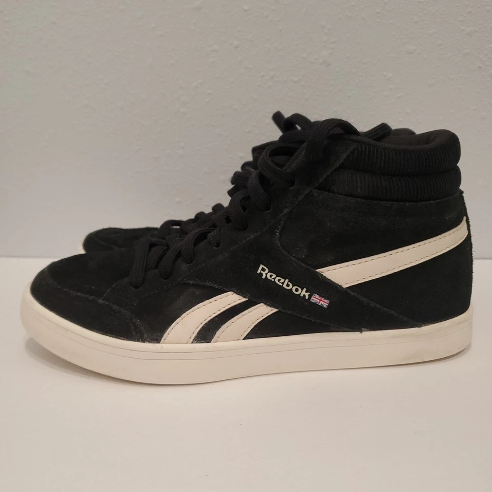 Reebok Classic Gamuza Negro Blanco Rayas Talla 6.5 Foto 3 de 4